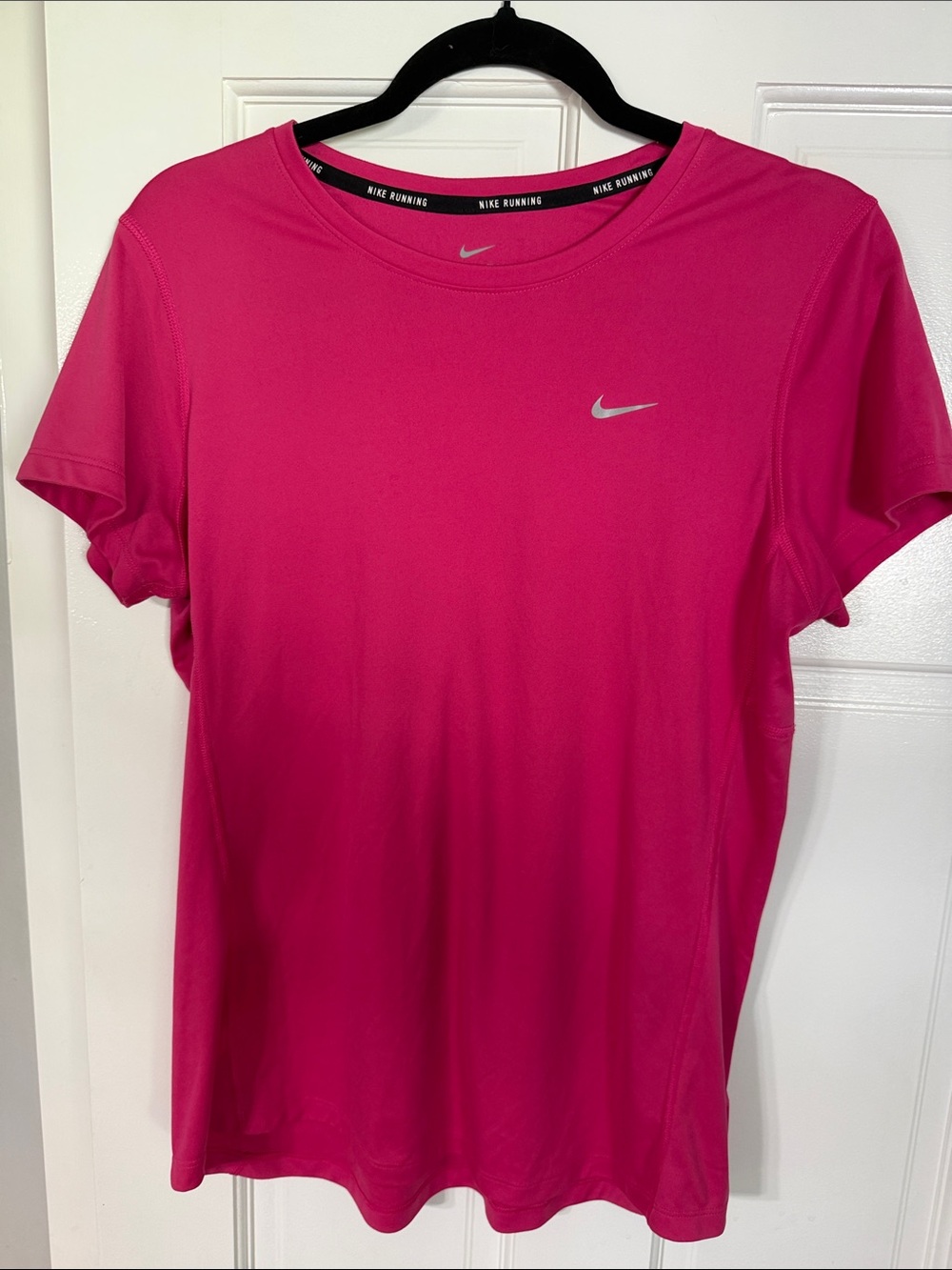Nike Women's Hot Pink Short-Sleeve Running Tee